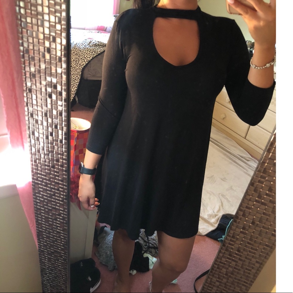 • Cotton Black Dress •
